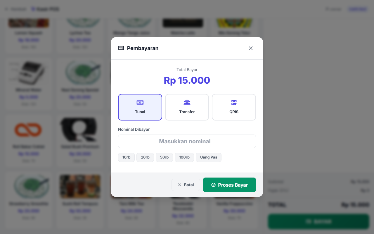 Payment Modal